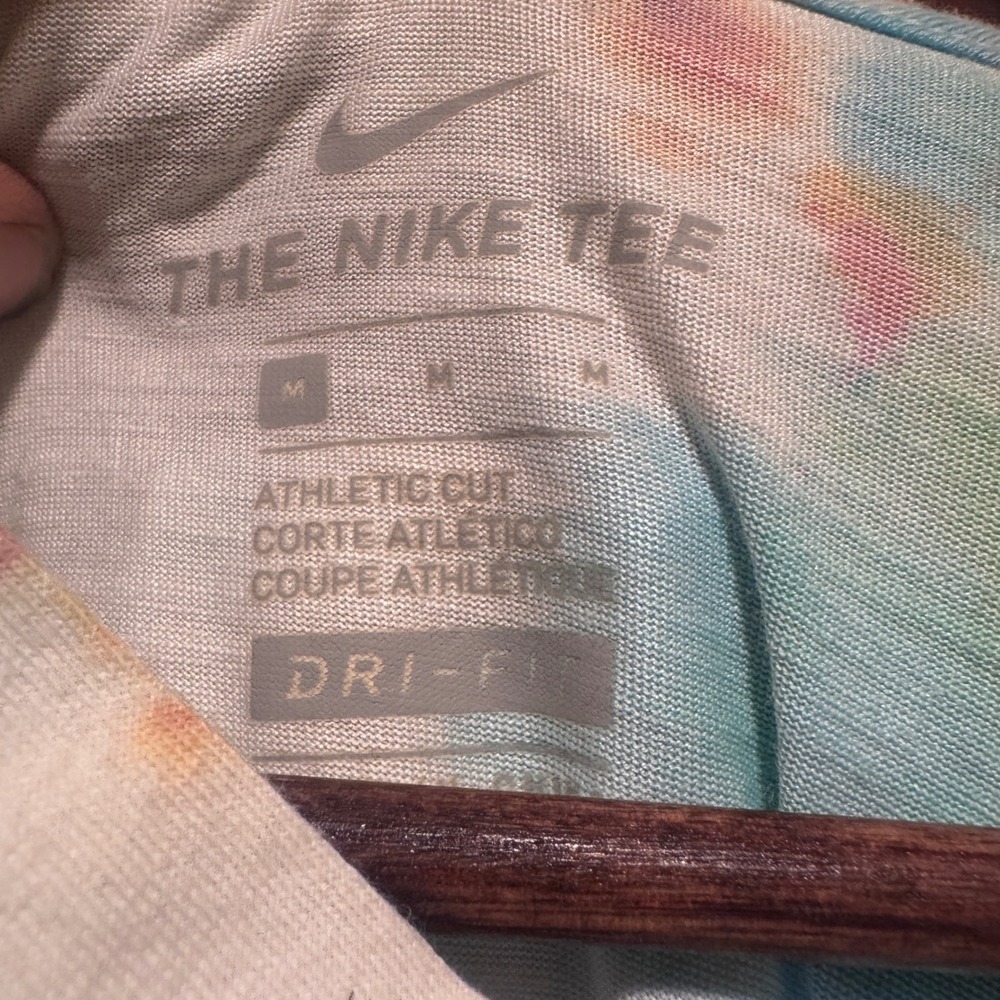 Nike Dri‎ Fit Athletic Cut Rare Tie Dye Hoodie Long Sleeve GorpCore Mens Medium - Picture 4 of 8